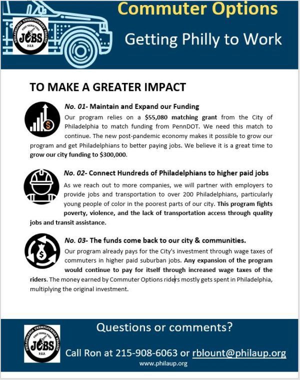 Commuter Options Program updates - Getting Philly to Work ...
